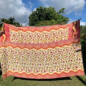 Kantha Quilt Blanket Reversible